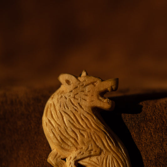 Wolf Pendant Carving