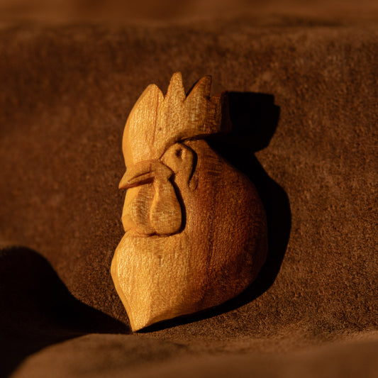 Rooster Pendant Carving