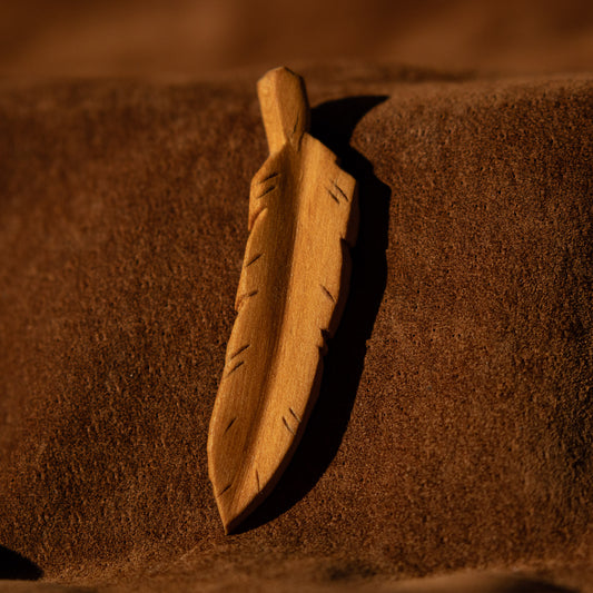 Feather Carved Pendant
