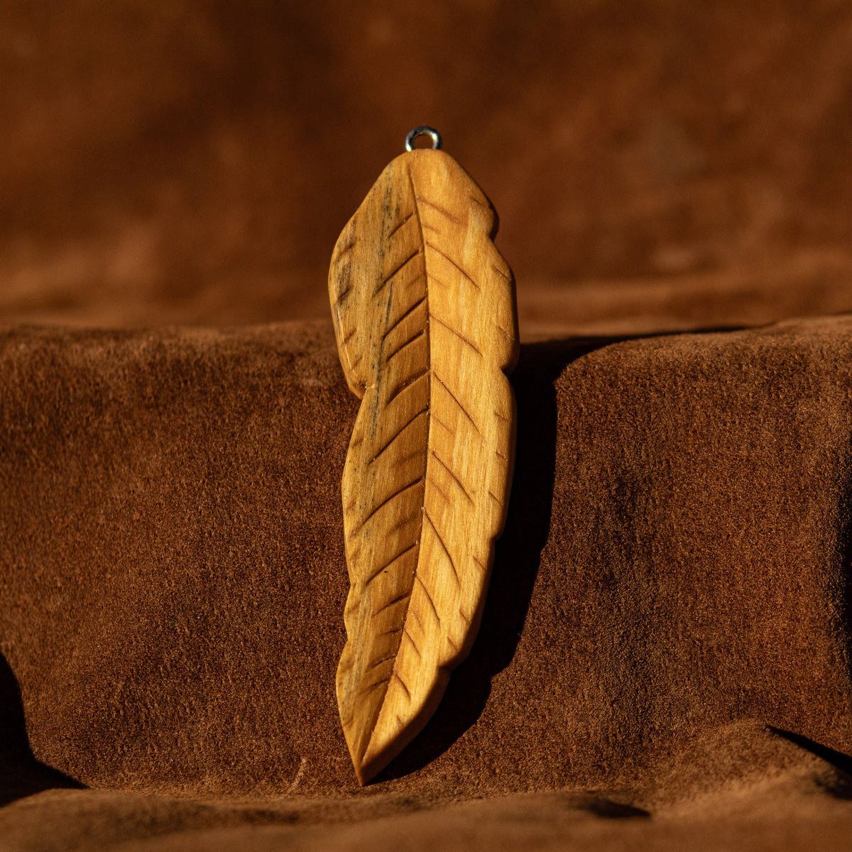 Feather/ Leaf Pendant Carving