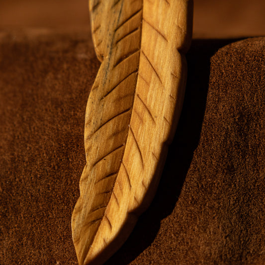 Feather/ Leaf Pendant Carving
