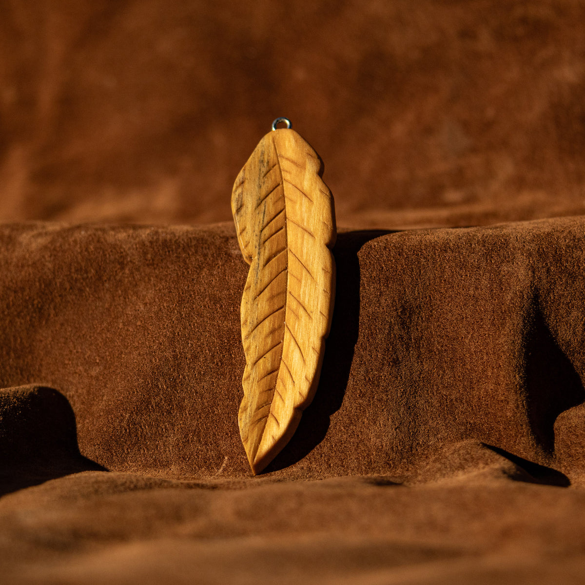 Feather/ Leaf Pendant Carving