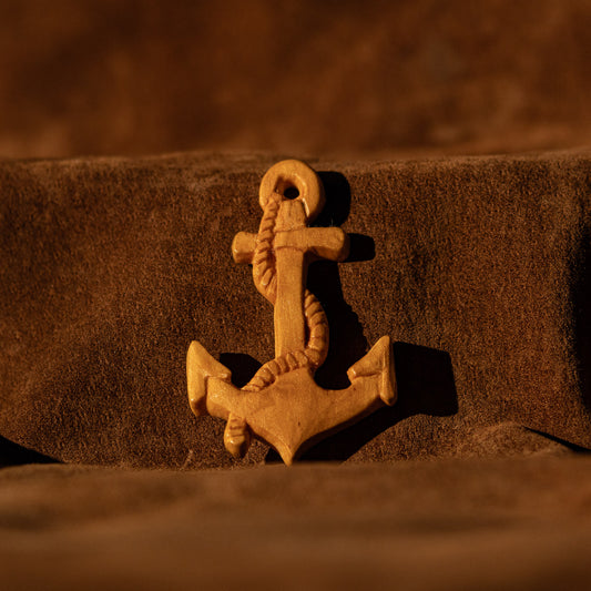 Anchor Pendant Carving