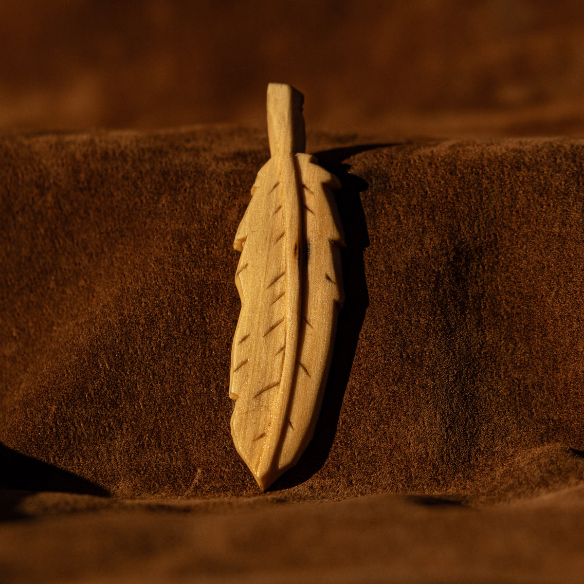 Feather Pendant Carving