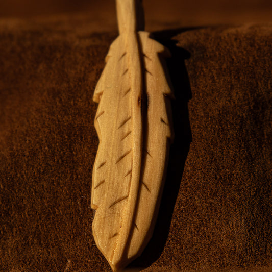 Feather Pendant Carving