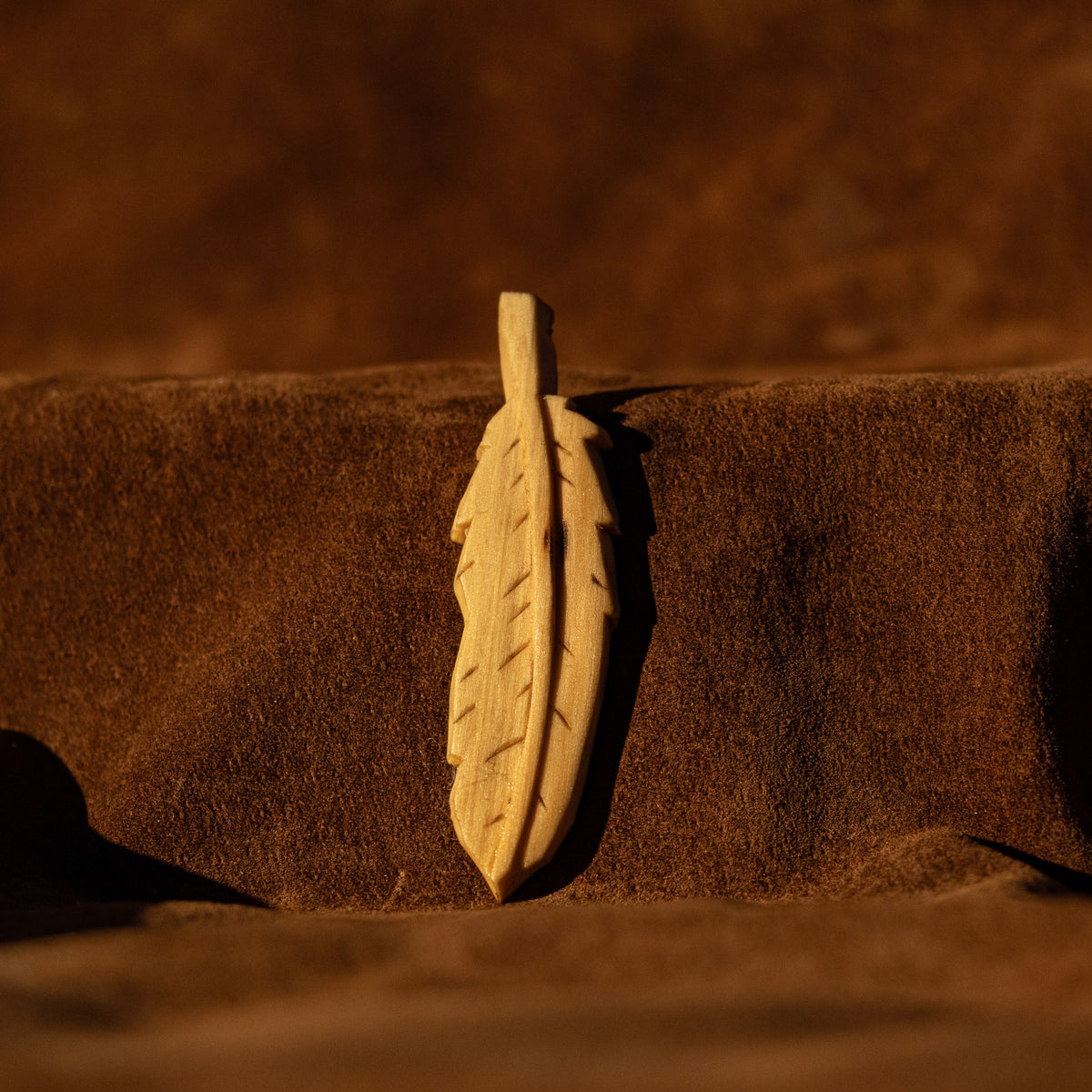 Feather Pendant Carving