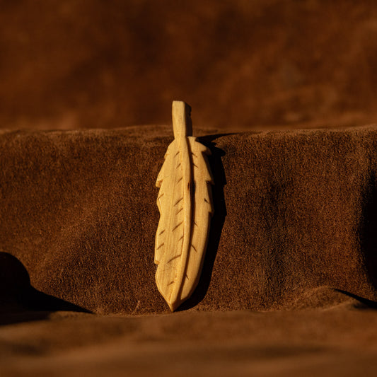 Feather Pendant Carving