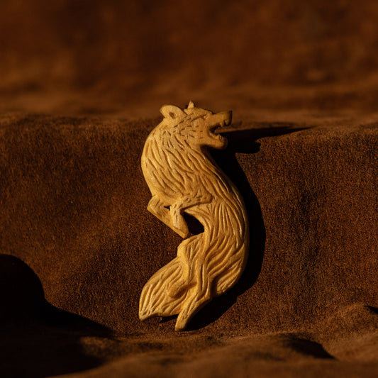 Wolf Pendant Carving