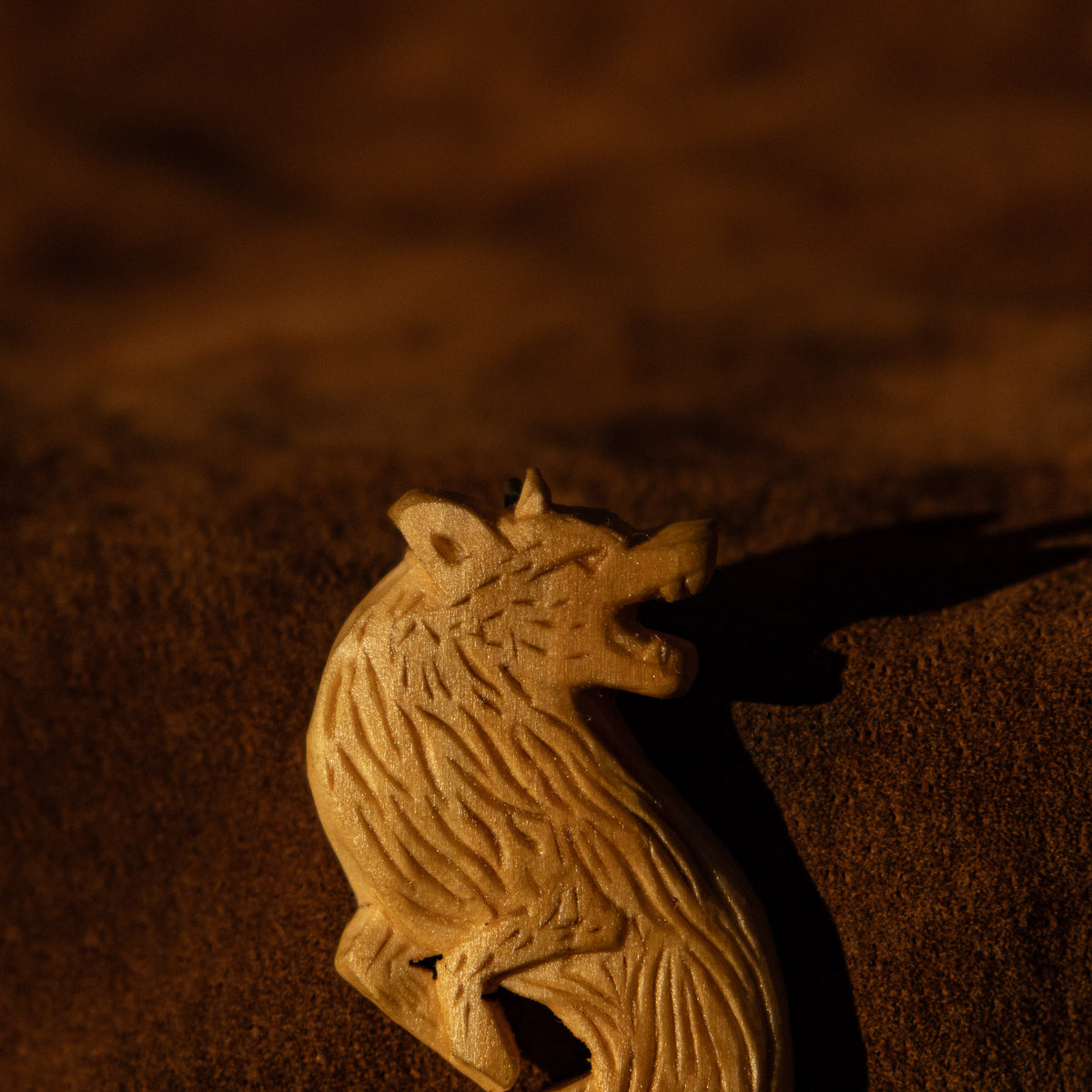 Wolf Pendant Carving